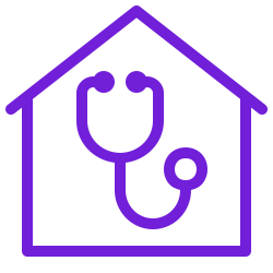 out-patient-department icon purple